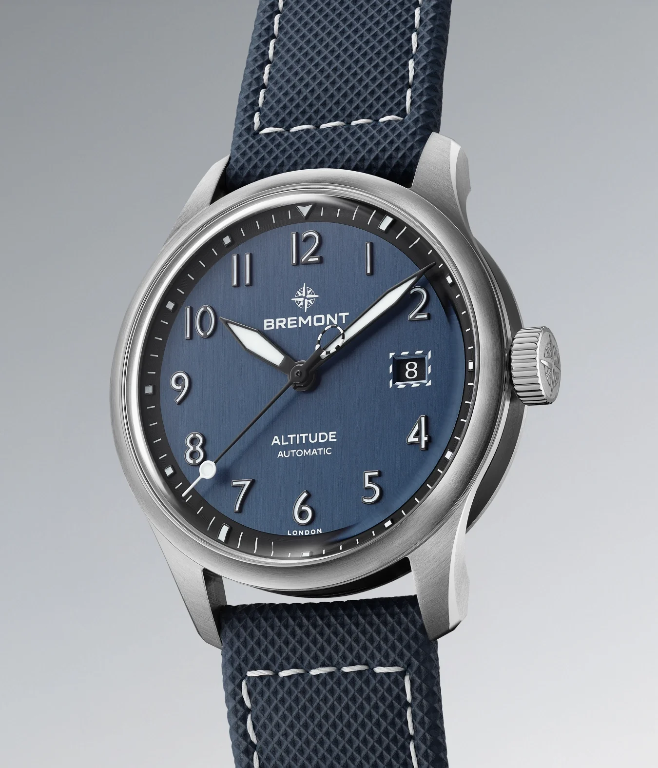 Altitude 39mm Blue Dial Leather Strap - Image 6