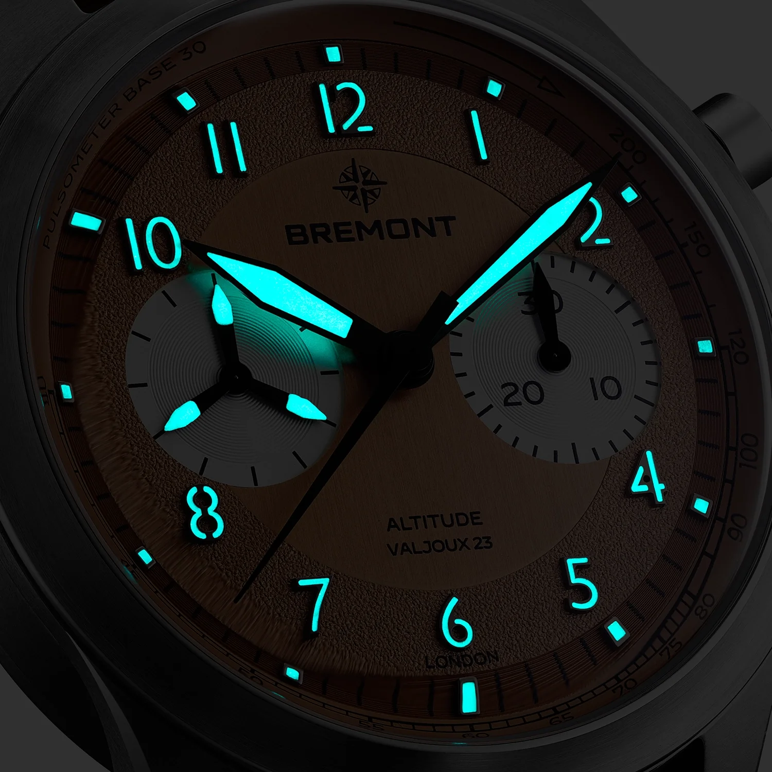 Altitude Chronograph Pulsograph Valjoux 23 - Image 6