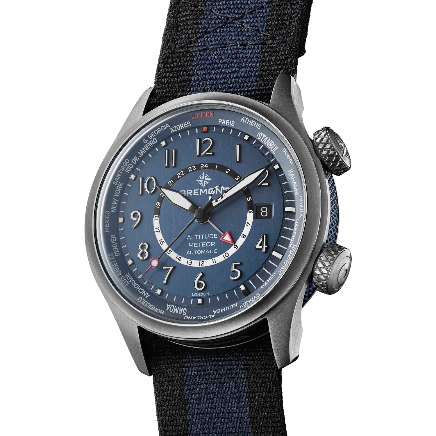 Altitude MB Meteor Time Zones Blue Dial Nato Strap - Image 3