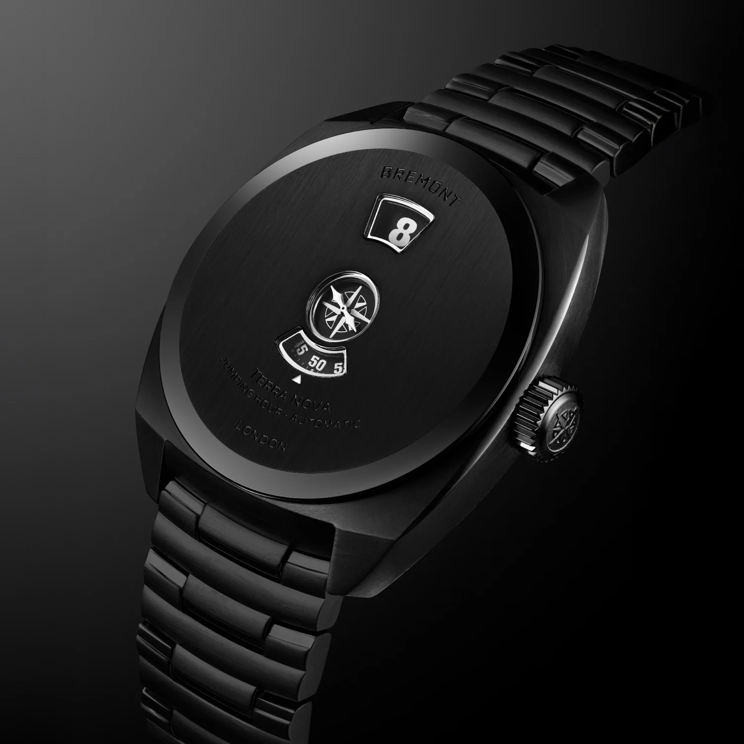Terra Nova 38 Jumping Hour, Stealth Black - Image 3